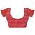 maroon cotton woven work saree with blouse