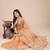 orange color woven orgenza saree with blouse