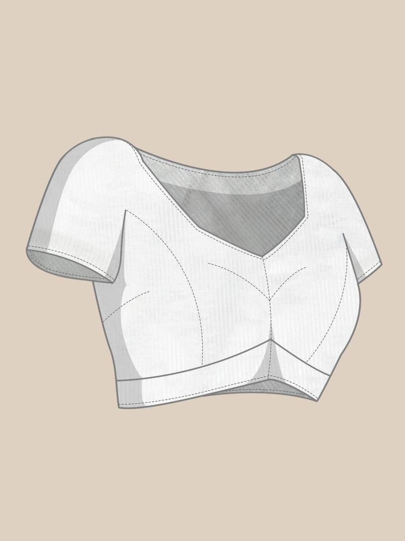 sky blue color solid linen cotton border saree with blouse