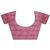 magenta color woven cotton saree with blouse