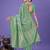 green color woven cotton saree with blouse