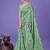 green color woven cotton saree with blouse