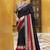 Poly cotton printed saree with royal zari weaving border