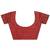 red color woven cotton saree with blouse