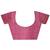 pink color woven cotton saree with blouse