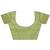 green color woven work cotton saree with blouse