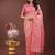 pink color woven work cotton saree with blouse
