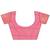 pink color woven work cotton saree with blouse
