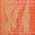 orange color woven work cotton saree with blouse