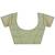 light green color woven work cotton saree with blouse