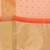 peach color zari border work orgenza saree with blouse