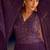 New cocktail wear purple georgette embroidery anarkali gown for women