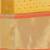 yellow color zari border work orgenza saree with blouse