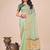 olive color zari border work orgenza saree with blouse