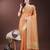 orange color zari border orgenza saree with blouse
