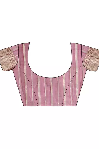 purple color zari border orgenza saree with blouse