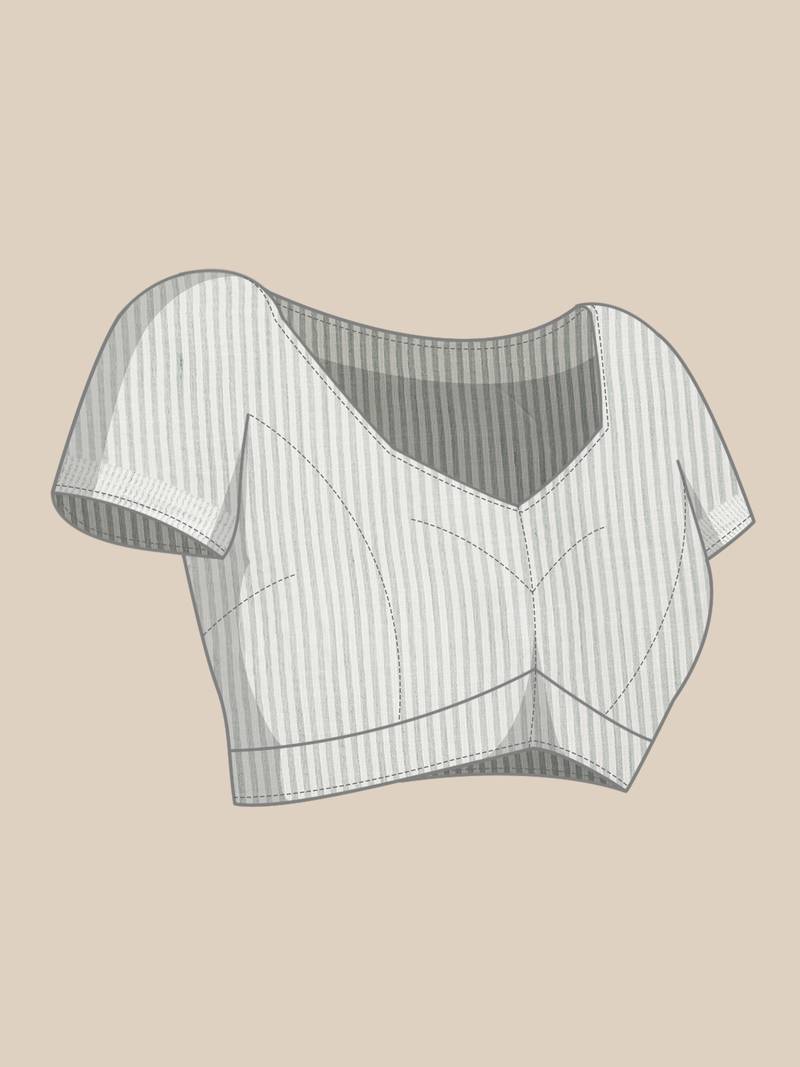 sea green woven zari border linen cotton saree