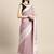 purple woven zari border linen cotton saree
