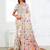 white color weaven flower linen cotton saree