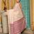 Off White color woven border & pallu linen saree