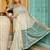 Off White color woven border & pallu linen saree