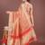 orange color zari border orgenza saree with blouse