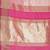 light pink color zari border orgenza saree with blouse