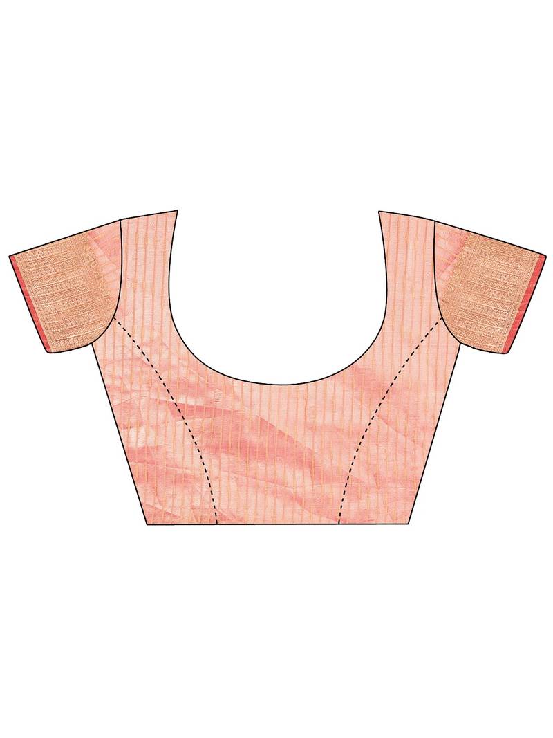 orange color zari border orgenza saree with blouse