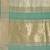 light green color zari border orgenza saree with blouse