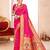 magenta color woven work paithani art silk saree
