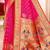 magenta color woven work paithani art silk saree