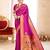 purple color woven work paithani art silk saree