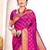 purple color woven work paithani art silk saree