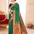 green color woven work paithani art silk saree