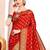 red color woven work paithani art silk saree