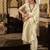 off white soft satin art silk silver weaving traditional wear saree