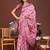pink color woven linen cotton saree 