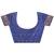 blue color zari woven linen cotton saree