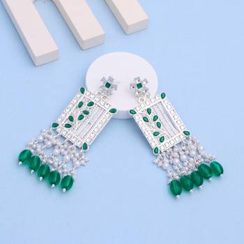 Kundan type zumka earring for girls 4