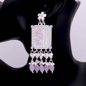 Kundan type zumka earring for girls 3
