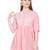 Peach embroidered crepe tunics