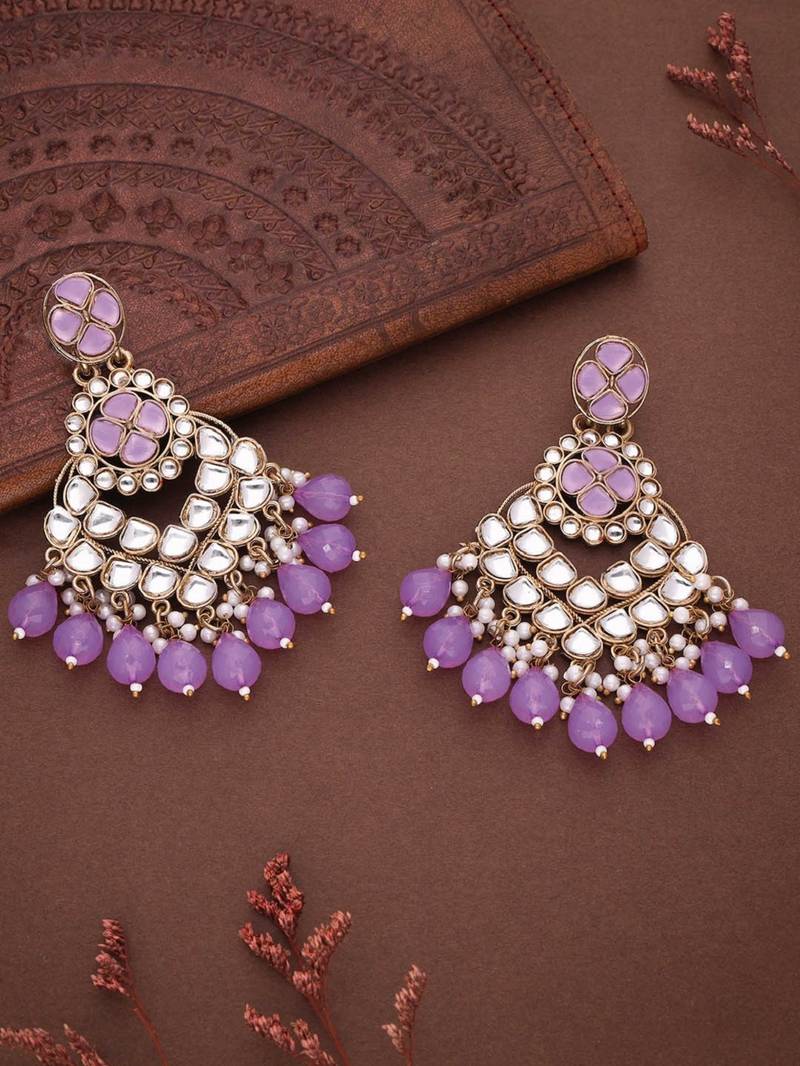 Kundan type zumka earring for girls