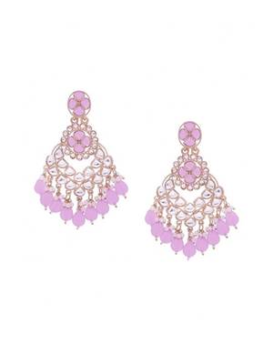 Kundan type zumka earring for girls 5