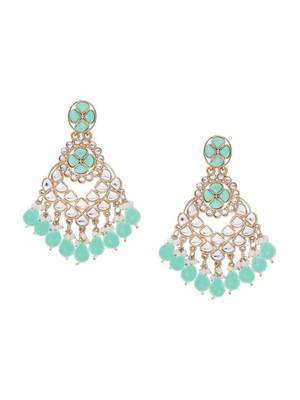 Kundan type zumka earring for girls 5