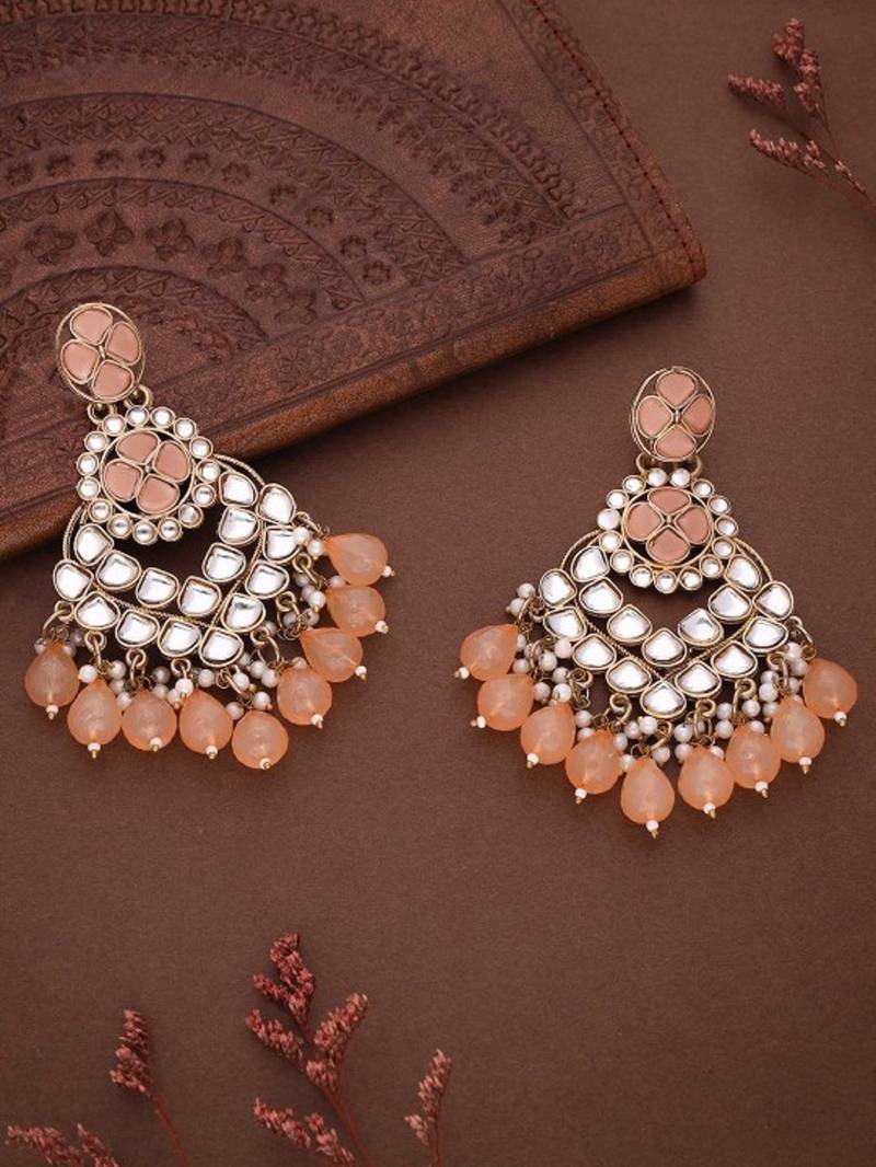 Kundan type zumka earring for girls