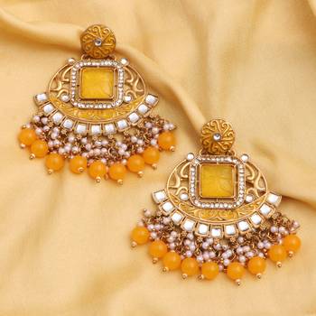 Kundan type zumka earring for girls 3