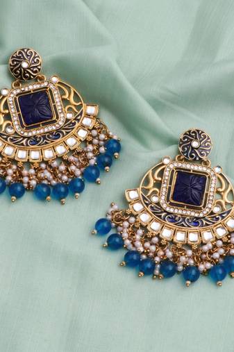 Kundan type zumka earring for girls