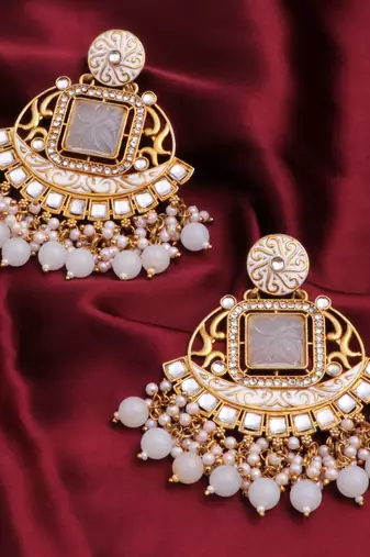 Kundan type zumka earring for girls