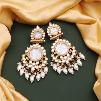 Kundan type zumka earring for girls 1