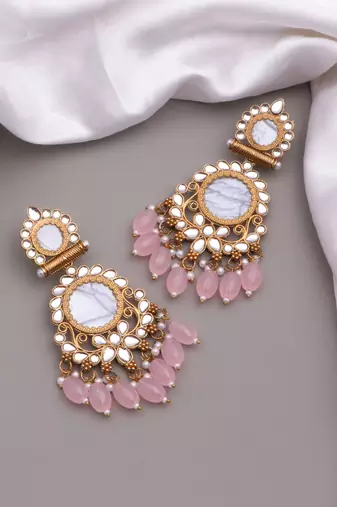 Kundan type zumka earring for girls